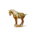Chinese Ceramic Horse Figure in Tang dynasty Sancai Style
