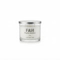 F&H Grey three wick Scented Candle