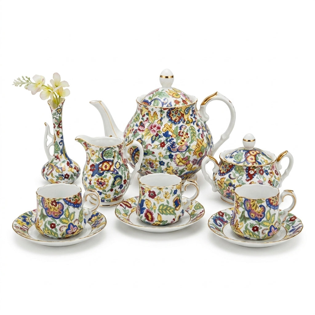 Lefton Paisley Fantasia Tea Set