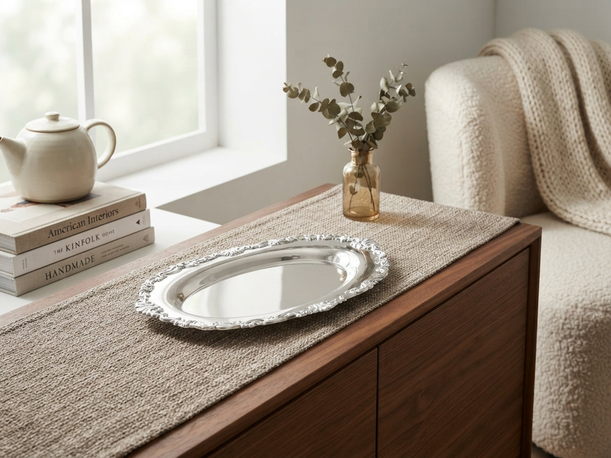 Reed & Barton St. Francis Pattern Silverplate Oval Platter, view 2