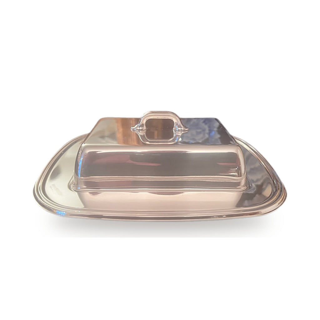 A Meneses Silver Plated rectangular small serving/butter dish
