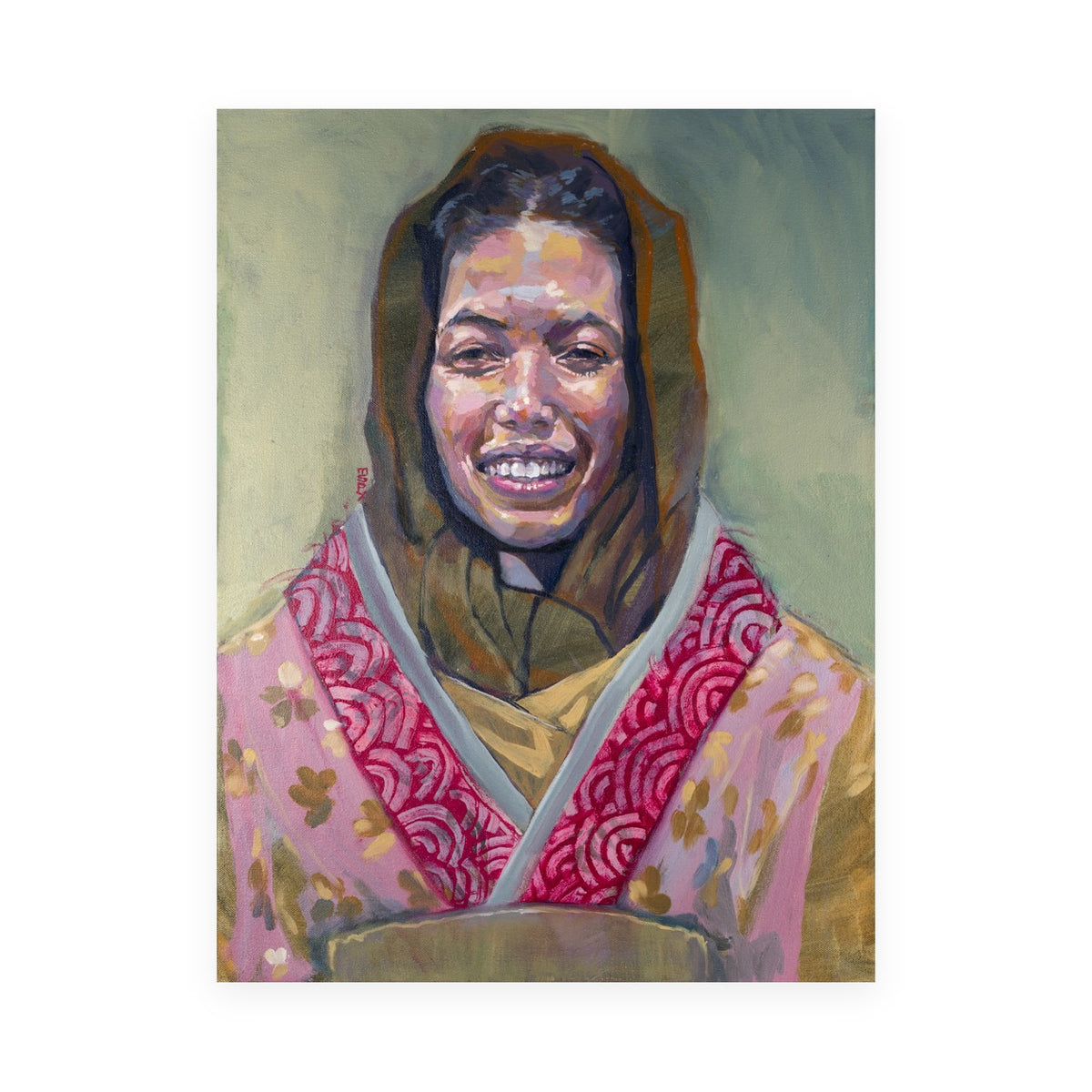 Aliyah Enters by Marvin Espy, oil on canvas