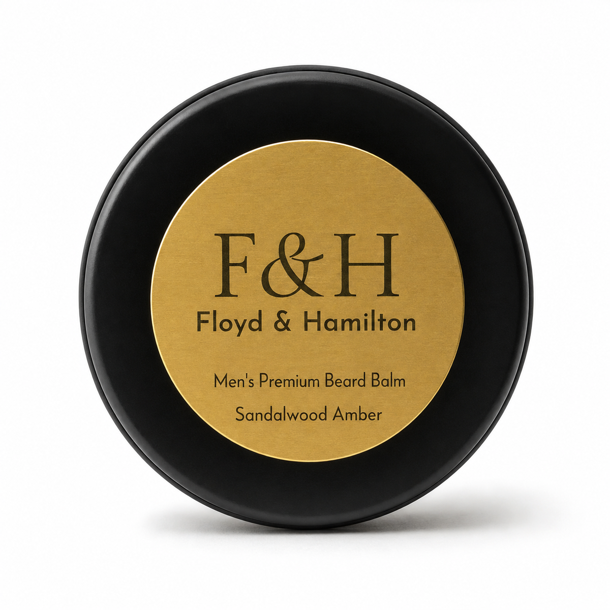 Premium Beard Balm, Sandalwood Amber — studio product view
