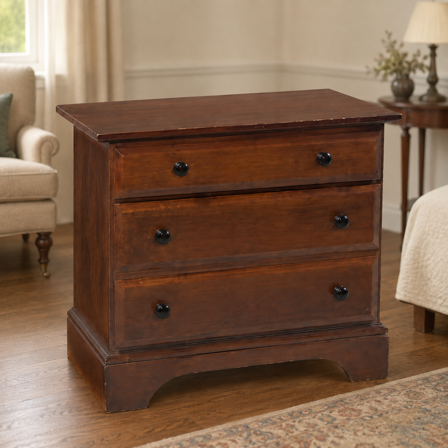 Cherry Wood Side or night Chest — styled lifestyle view