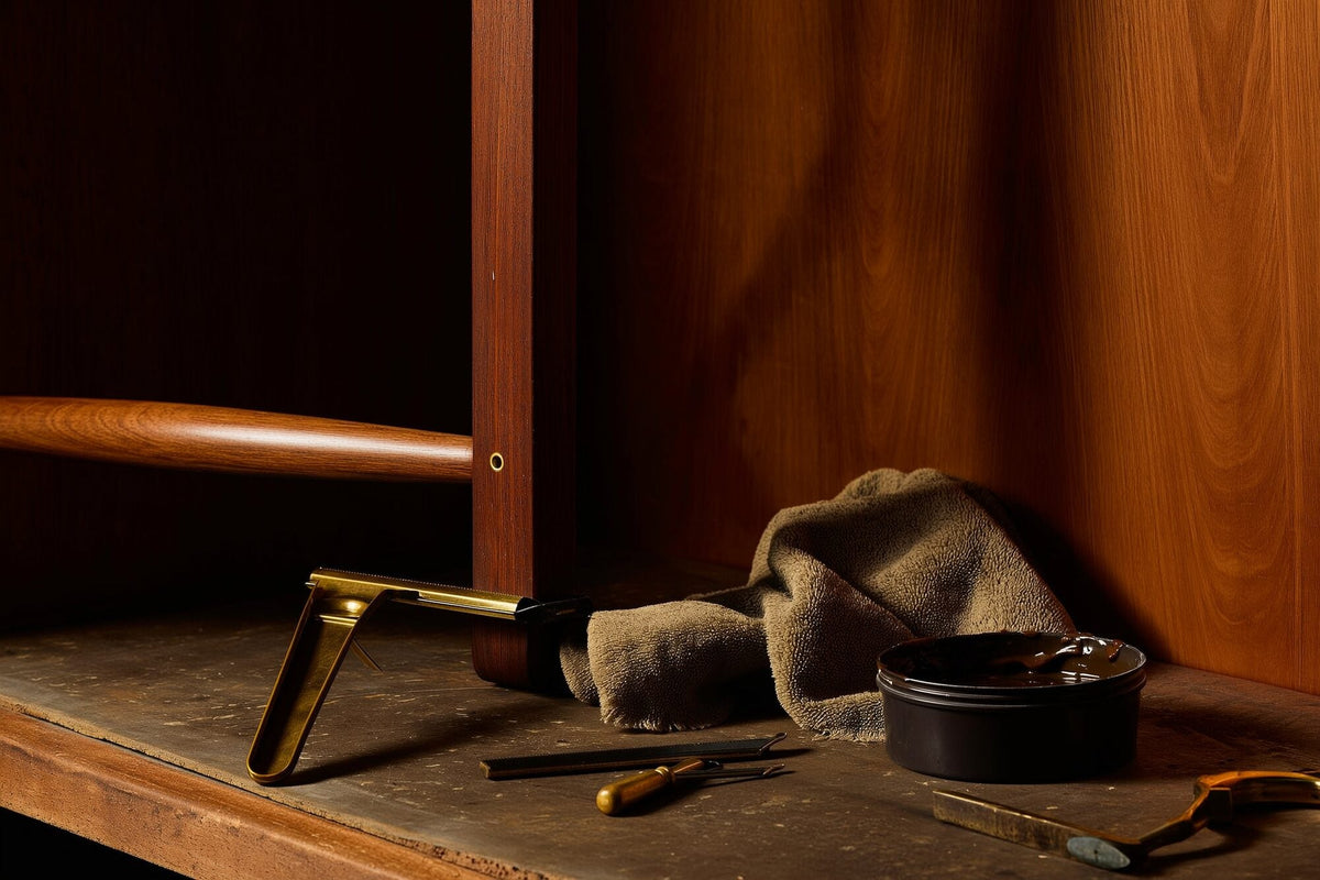 A restored antique detail in warm light