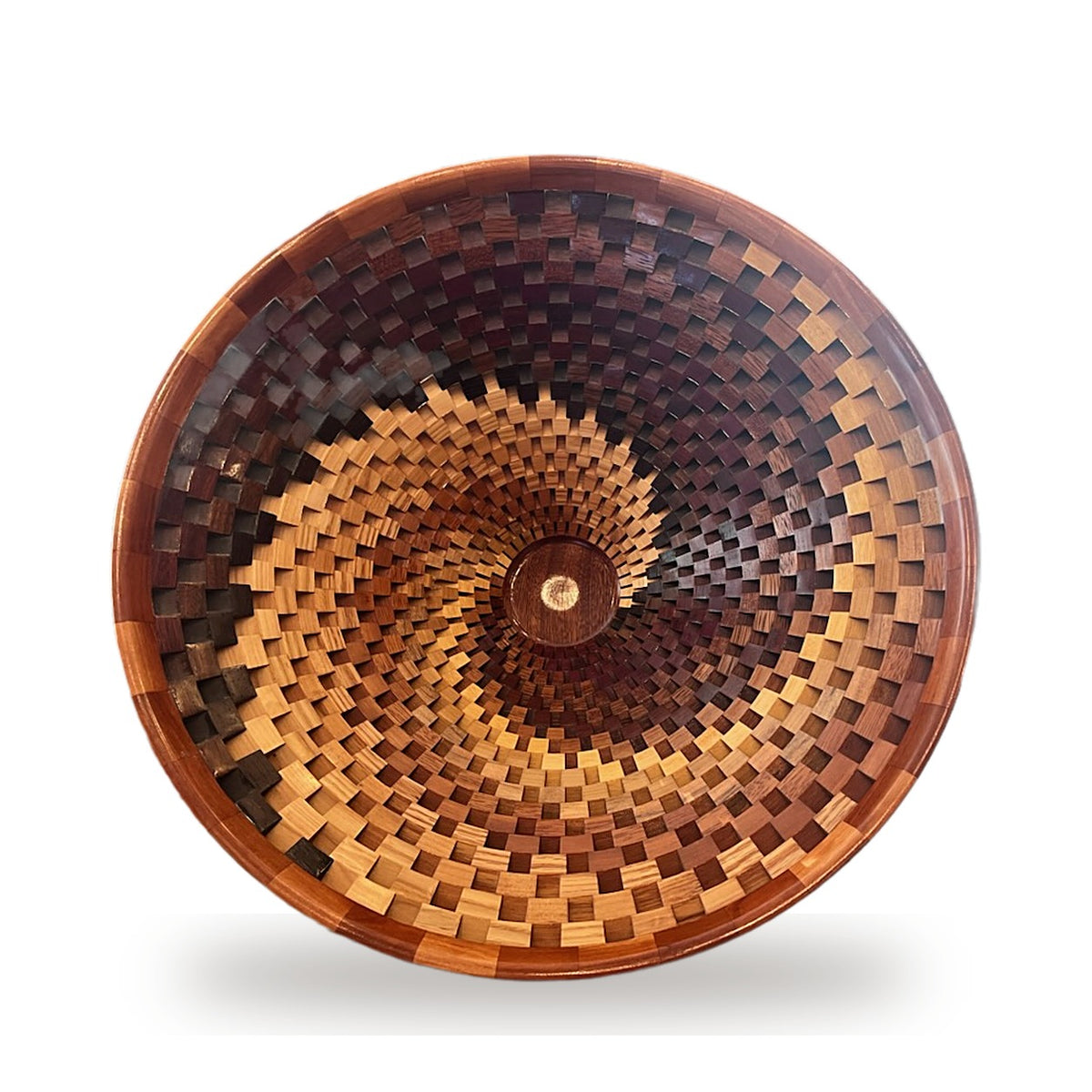 Open Segmented Natural Finish Bowl No. 14